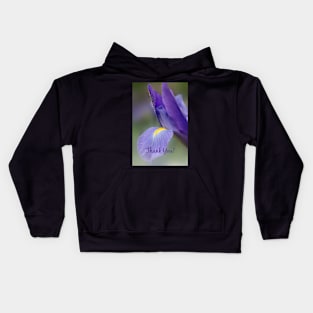 Iris Thank You Card Kids Hoodie